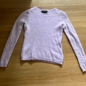 TAHARI pure luxe lavender sweater